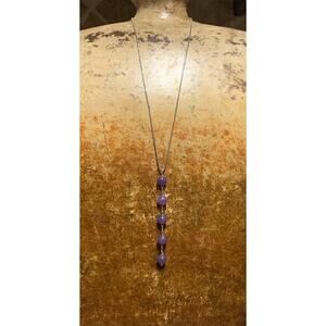 Jade of Yesteryear Lavender Jade and Sterling Silver Necklace